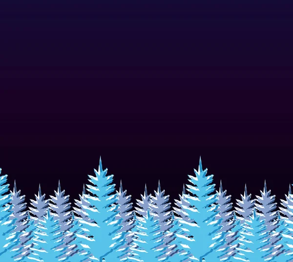 Vinter landskap scenen christmas — Stock vektor