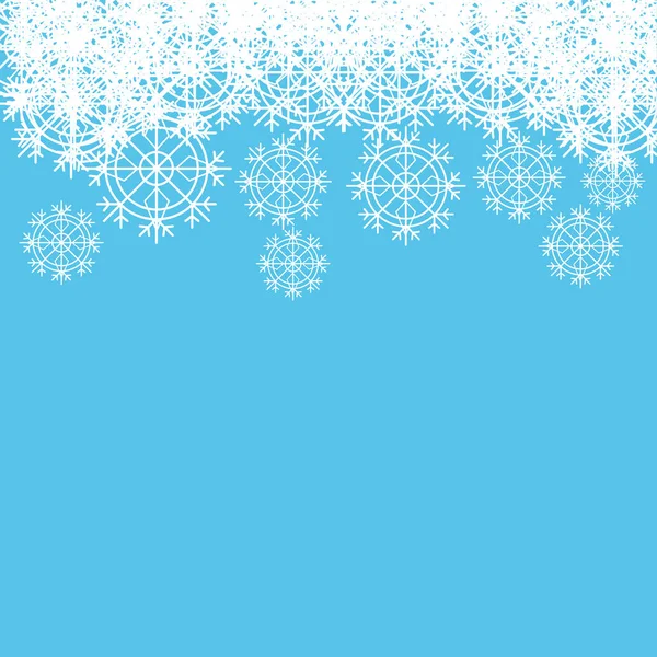 Muster von Schneeflocken-Symbolen — Stockvektor
