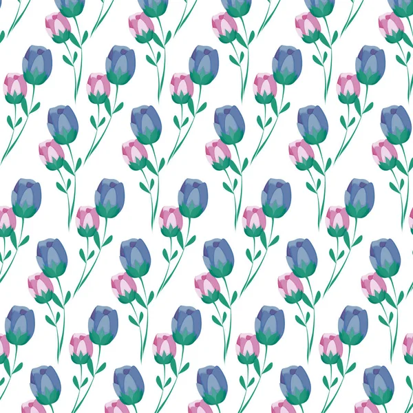 Motif de fleurs de rose nature — Image vectorielle