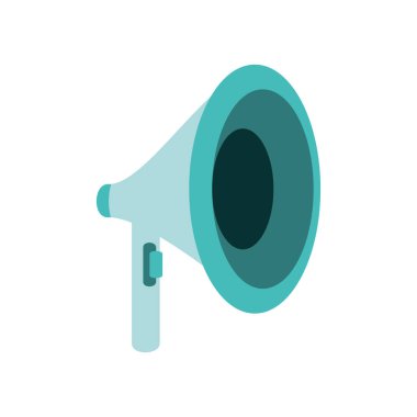 izole megafon ses simgesini