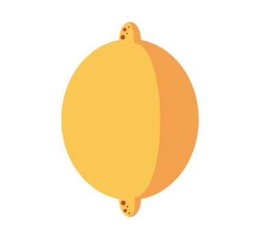 taze limon meyve izole simgesi