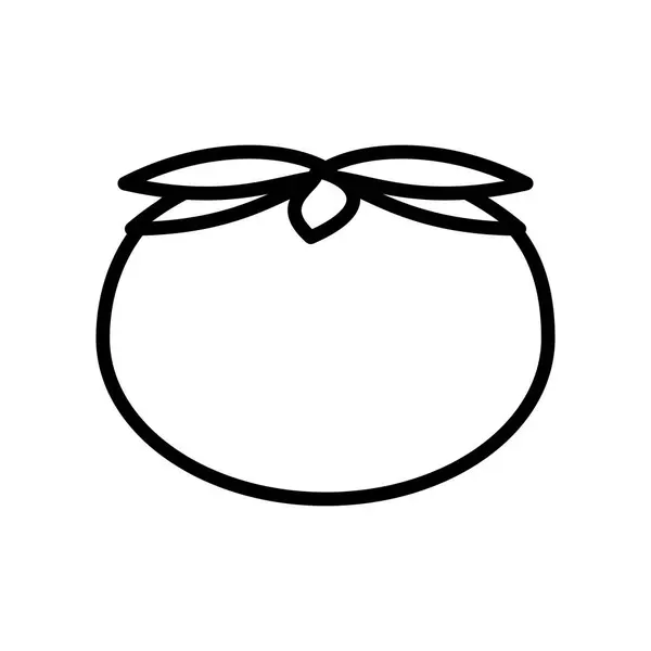 Icono de tomate fresco aislado — Vector de stock