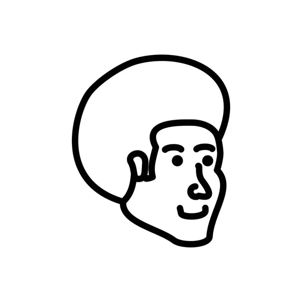 Tête de jeune homme avatar personnage — Image vectorielle
