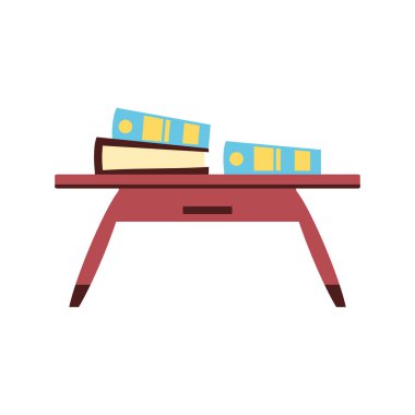 metin kitapları ile ahşap masa