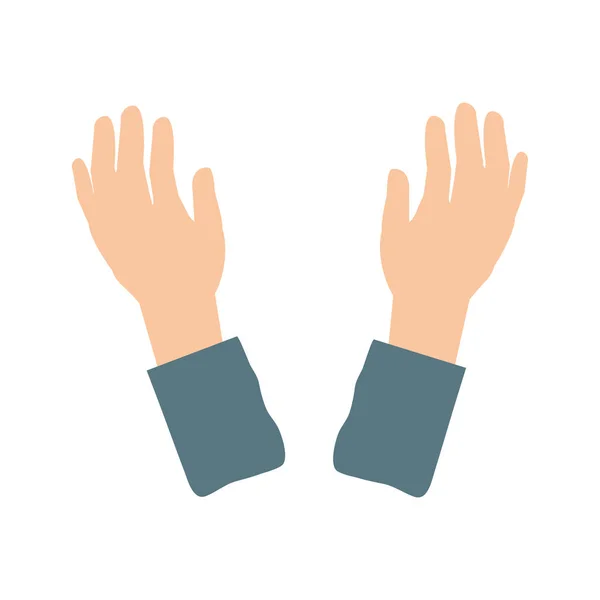 Mani umane personaggio avatar — Vettoriale Stock