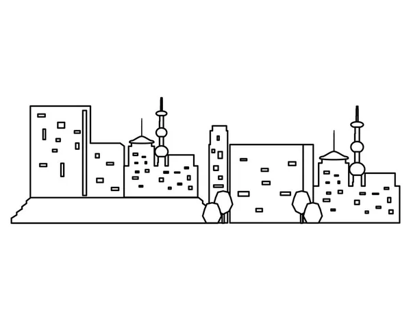 Traditionele architectuur van China geïsoleerd icoon — Stockvector