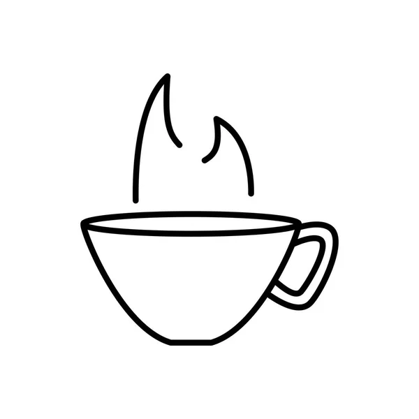 美味的杯子咖啡隔离图标 — 图库矢量图片