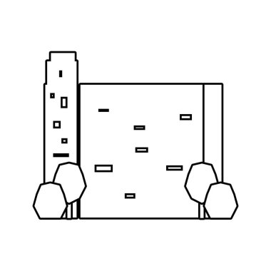 Çin izole simge geleneksel mimari