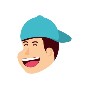 Cap avatar karakter ile çocuk çocuğu Başkanı