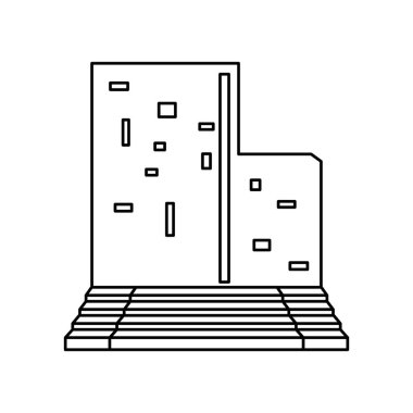 Çin izole simge geleneksel mimari