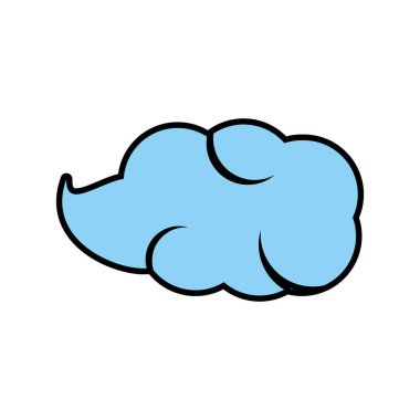 bulut doğal izole simgesi