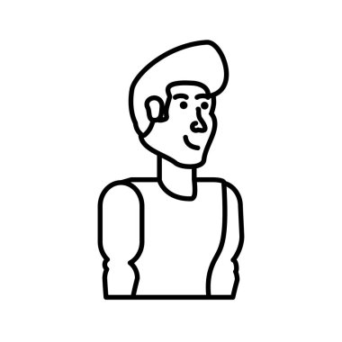 genç atletik erkek avatar karakter