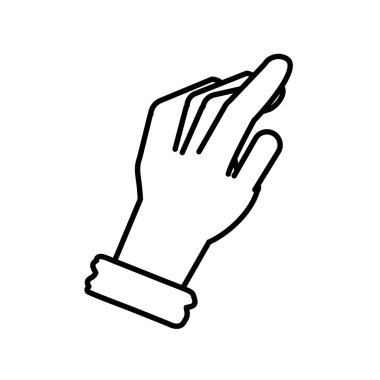 işaret parmağı ile işaret eden el