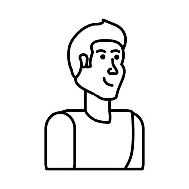 genç atletik erkek avatar karakter