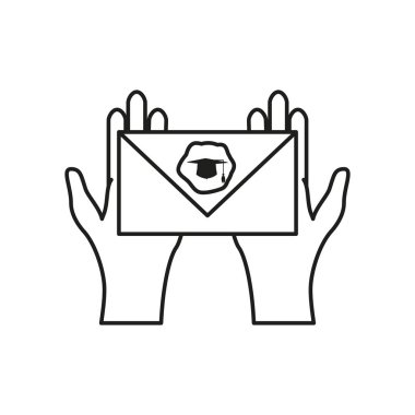 davetiye mezuniyet için elleriyle