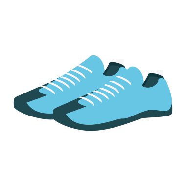 egzersiz için ayakkabı izole simgesi