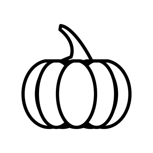 Icono de calabaza fresca aislada — Vector de stock