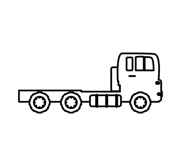 Camión para el transporte de petróleo — Vector de stock