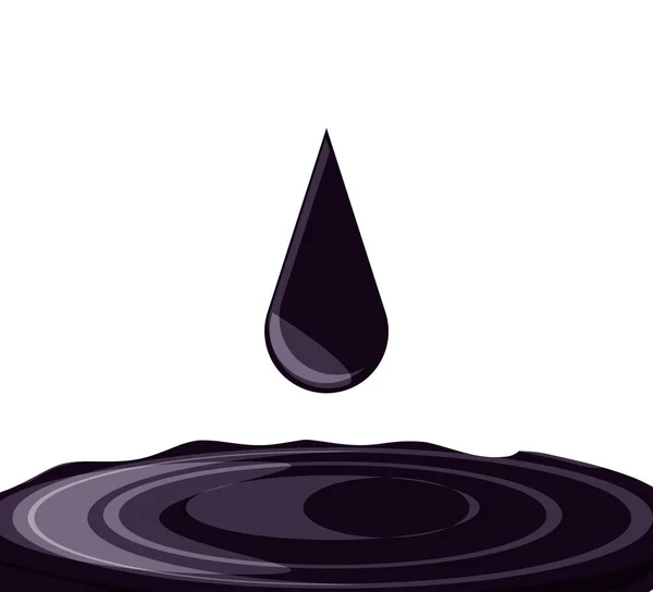 Εικονίδιο πτώσης της βιομηχανίας πετρελαίου — Διανυσματικό Αρχείο