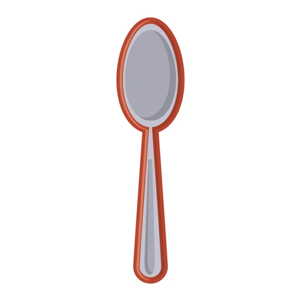 Kitchen spoon isolated icon — Stock Vector