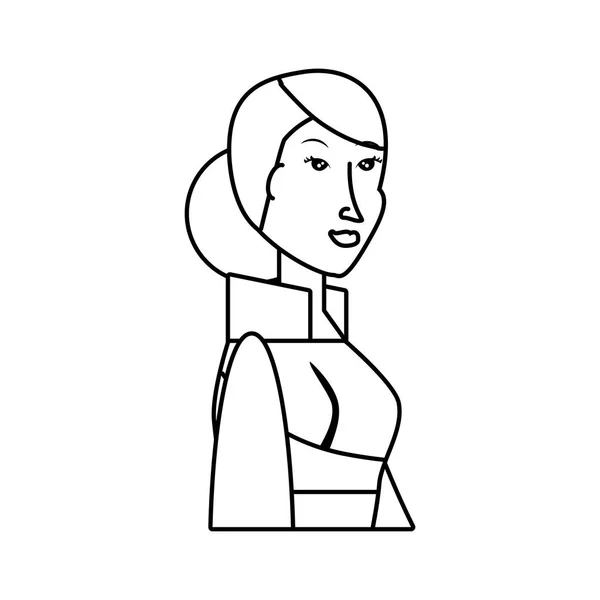 Geyşa kadın avatar karakter — Stok Vektör