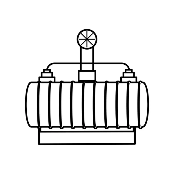 Reservetank in Industrieöl — Stockvektor