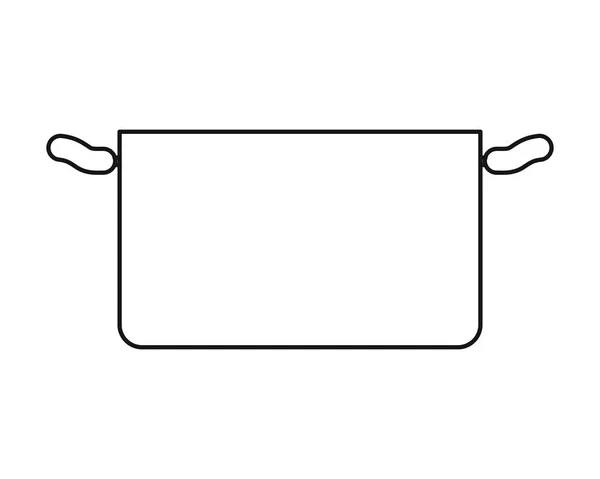 Olla sopa utensilio cocina — Archivo Imágenes Vectoriales