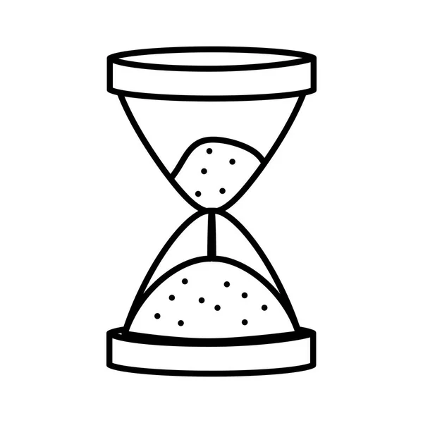 Hourglass time isolated icon — Stock Vector