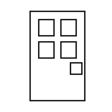 özetlenen kapı girişi