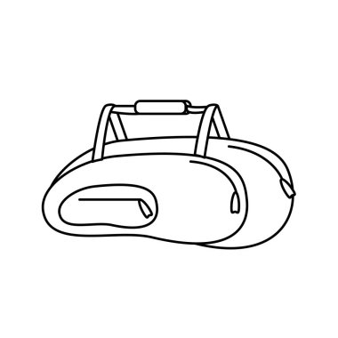 spor salonu çanta izole simgesi