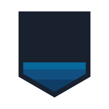 Beyaz arka plan üzerinde kalkan süsleme