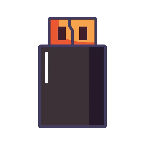 USB-Stick-Symbol — Stockvektor