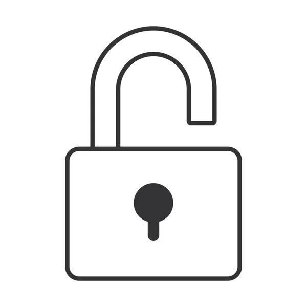 Security padlock design — Stock Vector