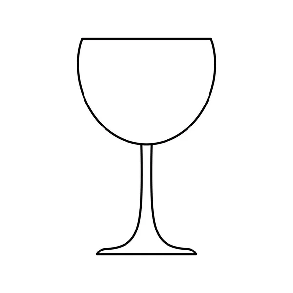 Copa de champán bebida tostada icono — Archivo Imágenes Vectoriales