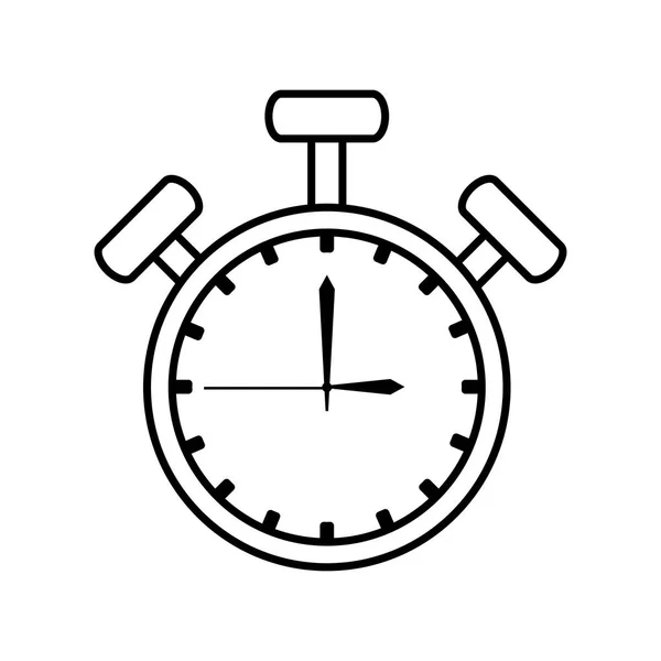 Chronometer tijd geïsoleerd icoon — Stockvector