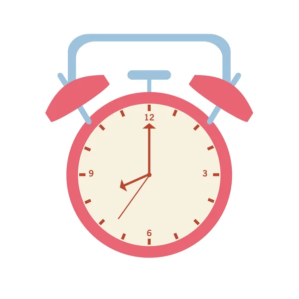 Reloj despertador icono aislado — Vector de stock