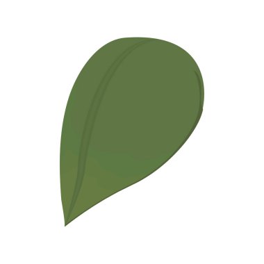 Beyaz arka plan üzerinde yaprak yeşil doğa