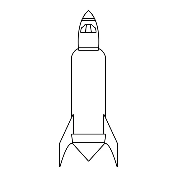 Astronomii vesmírná raketa mise — Stockový vektor