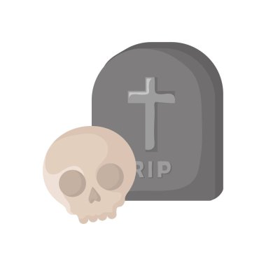 kafatası ve mezar taşı tasarımı