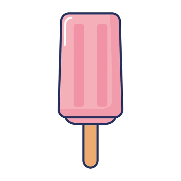 Ice cream popsicle frozen — Stock Vector