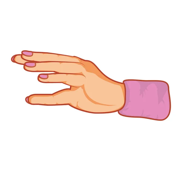 Hand menselijke avatar karakter — Stockvector