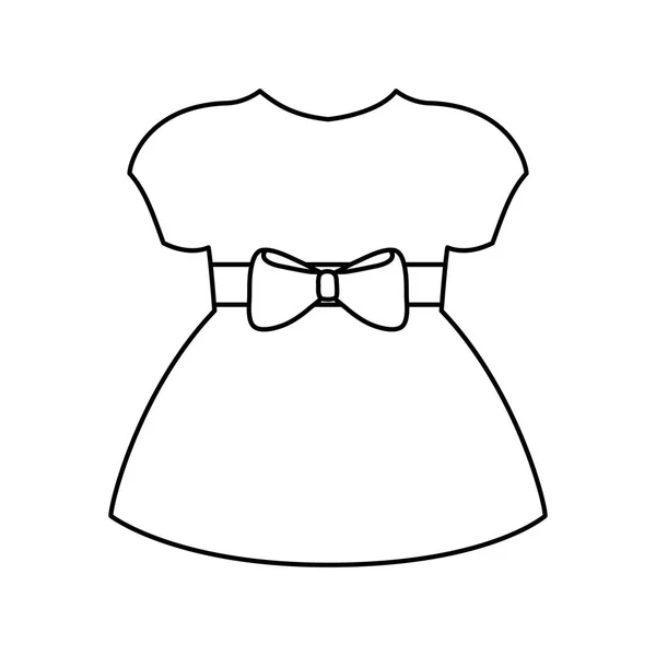 Baby meisje jurk ontwerp — Stockvector