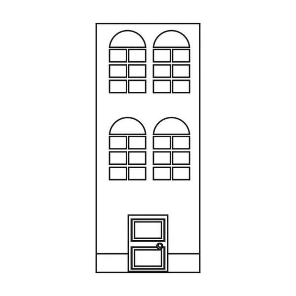 Starožitný klasický architektonický dům — Stockový vektor