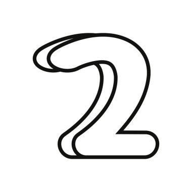 Beyaz arka planda özetlenen sayı