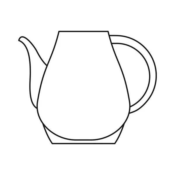 Keramický džbánek kuchyňského nádobí — Stockový vektor
