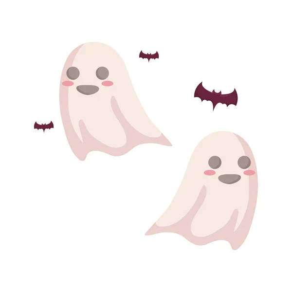 Conception fantôme halloween — Image vectorielle