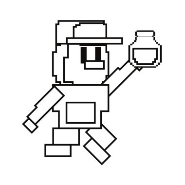 şişe iksir video oyunu ile karakter