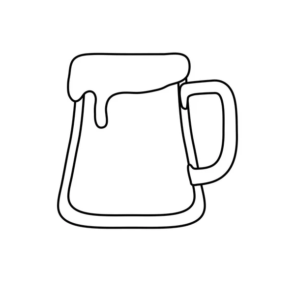 Cerveza bebida diseño — Vector de stock