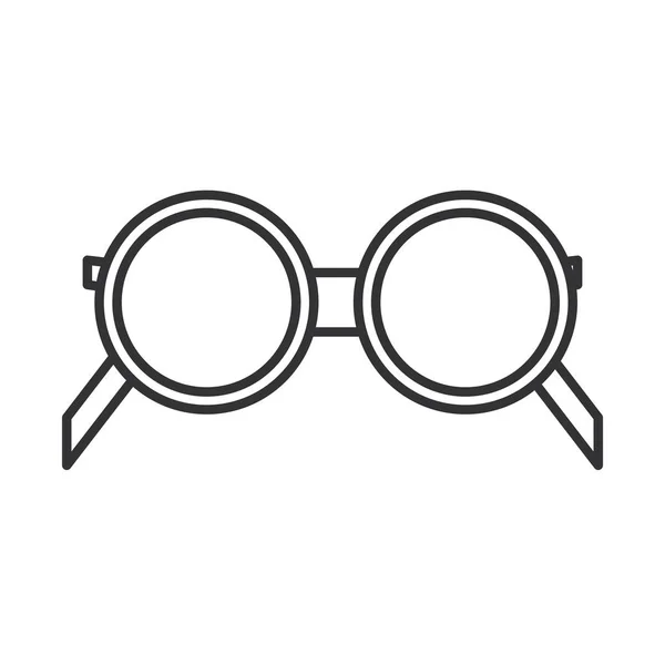 Runde Brille — Stockvektor