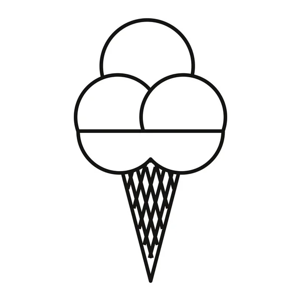 Icona gelato — Vettoriale Stock